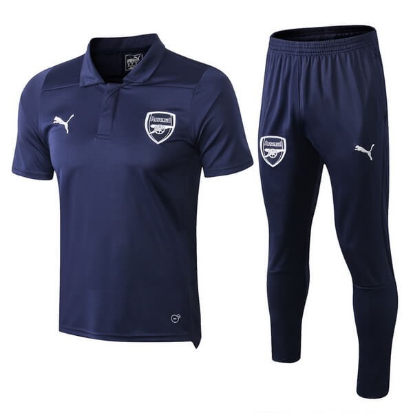 Polo Conjunto Completo Arsenal 2018-2019 Azul Marino